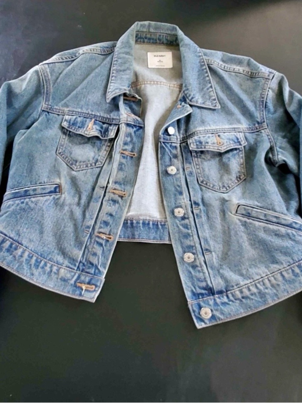 Old Navy Light Blue Denim Jacket - Classic Trucker Style